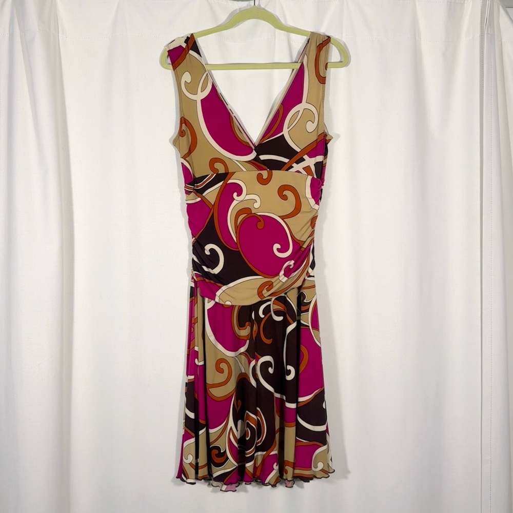 Vintage Heart Soul Y2K Swirl Print Mini Dress - Picture 2 of 7